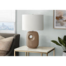 Monarch I 9676 26"H Table Lamp Brown Ceramic / Ivory Shade IMAGE 1