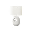 Monarch I 9679 26"H Table Lamp White Ceramic / Ivory Shade IMAGE 3