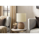 Monarch I 9793 15"H Table Lamp Brown Resin / Beige Shade IMAGE 1