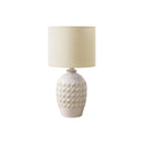 Monarch I 9859 19"H Table Lamp Ivory Ceramic / Beige Shade IMAGE 2