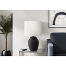 Monarch I 9863 17"H Table Lamp Black Resin / Ivory Shade IMAGE 1