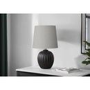 Monarch I 9868 19"H Table Lamp Black Resin / Grey Shade IMAGE 1