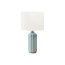 Monarch I 9872 23"H Table Lamp Green Ceramic / Ivory Shade IMAGE 2