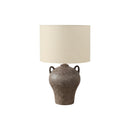 Monarch I 9883 22"H Table Lamp Brown Ceramic / Beige Shade IMAGE 2