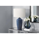 Monarch I 9889 25"H Table Lamp Blue Concrete / Ivory Shade IMAGE 1