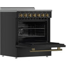  Forno 30-inch Freestanding Electric Range with True European Convection Technology FFSEL6011-30BLK IMAGE 2