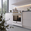  Forno 30-inch Freestanding Gas Range with Convection Technology FFSGS1116-30WHT IMAGE 5