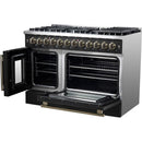  Forno 48-inch Freestanding Dual-Fuel Range with True European Convection Technology FFSGS6356-48BLK IMAGE 9
