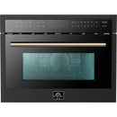  Forno 24-inch, 1.6 cu. ft. Built-In Microwave Oven with Convection Technology FMWDR3093-24BLK IMAGE 1