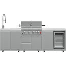  Forno Bulnes Outdoor Kitchen Center with 30-Grill and Beverage Center FODKT2506WHT IMAGE 1