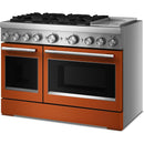  KitchenAid 48-inch. 6.3 cu. ft. Freestanding Commercial-Style Dual-Fuel Range with Griddle KFDD948SSC IMAGE 4