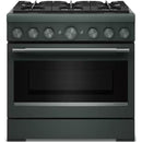  KitchenAid 36-inch, 5.1 cu. ft. Freestanding Commercial-Style Dual-Fuel Range with Even-Heat™ True Convection KFDS936SJP IMAGE 1