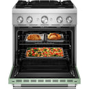  KitchenAid 30-inch, 4.1 cu. ft. Freestanding Commercial-Style Dual-Fuel Range KFDS930SDC IMAGE 2