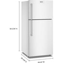  Maytag 30-inch, 19.3 cu. ft. Freestanding Top Freezer Refrigerator with EvenAir™ Cooling Tower MRTX5119SW IMAGE 5