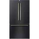  Forno 36-inch, 27.4 cu. ft. Freestanding French 3-Door Refrigerator with Internal Water Dispenser and Ice Maker FFFFD1783-36BLK IMAGE 1
