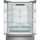  Forno 36-inch, 27.4 cu. ft. Freestanding French 3-Door Refrigerator with Internal Water Dispenser and Ice Maker FFFFD1783-36S IMAGE 4