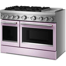  KitchenAid 48-inch. 6.3 cu. ft. Freestanding Commercial-Style Dual-Fuel Range with Griddle KFDD948SWF IMAGE 4