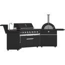  Forno 87,600 BTU Outdoor Kitchen with Gas Grill, Gas Pizza Oven, Sink Module, Bar and Beverage Center FODKT2551BLK IMAGE 5