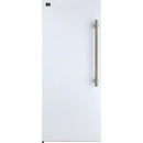 White with Antique Brass