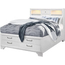  IFDC Beds Queen Jordyn Queen Bed - White IMAGE 1