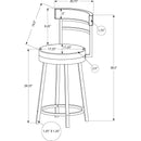  Monarch Pub Height Stool I 2304 IMAGE 3