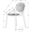  Monarch Outdoor Seating Dining Chairs I 4018 IMAGE 3
