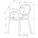  Monarch Outdoor Seating Dining Chairs I 4021 IMAGE 3