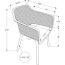  Monarch Outdoor Seating Dining Chairs I 4025 IMAGE 3