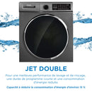 Danby Lave-linge à chargement frontal 24″ empilable DWM022D1DSDB [BOITE OUVERTE]